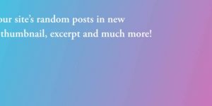 افزونه Advanced Random Posts Widget