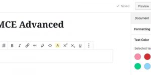 افزونه TinyMCE Advanced