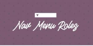 Nav Menu Roles