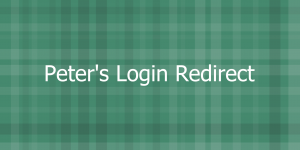 Peter's Login Redirect