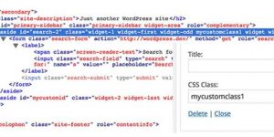 Widget CSS Classes